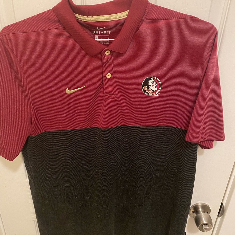 FSU Nike Mens Polo Size Large